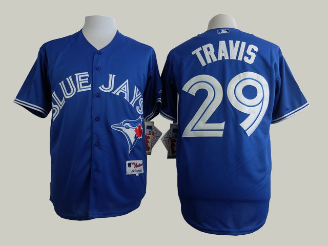Men Toronto Blue Jays 29 Travis Blue MLB Jerseys